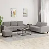 Image de vidaXL Ensemble de canapÃ©s 3 pcs taupe tissu