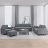 Image de vidaXL Ensemble de canapÃ©s 4 pcs gris foncÃ© velours