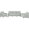Image de vidaXL Ensemble de canapÃ©s 3 pcs avec coussins gris clair velours