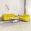 Image de vidaXL Ensemble de canapÃ©s 2 pcs jaune velours