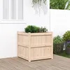 Image de Vidaxl JardiniÃ¨re D'extÃ©rieur 70x70x70 Cm Bois De Pin Massif