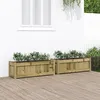 Image de Vidaxl JardiniÃ¨res 2 Pcs Bois De Pin ImprÃ©gnÃ©