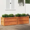 Image de Vidaxl JardiniÃ¨res 2 Pcs Cire Marron Bois De Pin Massif