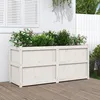 Image de Vidaxl JardiniÃ¨re Blanc 150x50x70 Cm Bois De Pin Massif