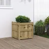 Image de Vidaxl JardiniÃ¨re 50x50x50 Cm Bois De Pin ImprÃ©gnÃ©