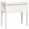Image de Vidaxl JardiniÃ¨res Avec Pieds Blanc 70x31x70 Cm Bois De Pin Massif