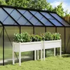 Image de Vidaxl JardiniÃ¨res 2 Pcs Avec Pieds Blanc Bois De Pin Massif