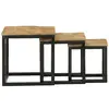 Image de Tables basses VidaXL  Tables basses gigognes  bois massif de manguier marron P31600456