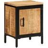 Image de Vidaxl Table De Chevet 40x30x52,5 Cm Bois De Manguier Massif Brut