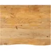 Image de Vidaxl Dessus De Table Ã Bord Vivant 100x80x2,5cm Bois Massif Manguier