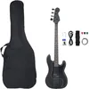 Image de Guitare Basse Ãlectrique Pour DÃ©butants Avec Sac Noir 4/4 46