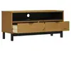 Image de Meubles TV VidaXL  Meuble TV  FLAM bois massif de pin marron 110x40x50 cm P31600289