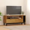 Image de vidaXL Meuble TV FLAM 110x40x50 cm bois massif de pin