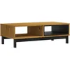 Image de Vidaxl Table Basse Flam 100x50x32,5 Cm Bois De Pin Massif