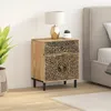 Image de vidaXL Table de chevet 50x33x60 cm bois de manguier massif