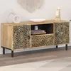 Image de Vidaxl Meuble Tv 105x33x46 Cm Bois Massif De Manguier