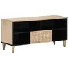 Image de vidaXL Meuble TV 100x33x46 cm bois massif de manguier