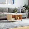 Image de Vidaxl Table Basse ChÃªne Sonoma 60x50x36,5 Cm Bois D'ingÃ©nierie
