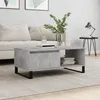 Image de vidaXL Table basse Gris bÃ©ton 90x50x36,5 cm Bois d'ingÃ©nierie