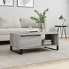 Image de vidaXL Table basse Sonoma gris 90x50x36,5 cm Bois d'ingÃ©nierie