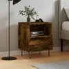 Image de Vidaxl Table De Chevet chÃªne FumÃ© 40x35x50 Cm Bois DÂ¡Â¯ingÃ©nierie