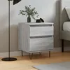 Image de vidaXL Table de chevet sonoma gris 40x35x50 cm bois d?ingÃ©nierie