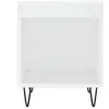 Image de Tables de chevet VidaXL  Table de chevet  Bois d'ingénierie Blanc 40x35x50 cm P31600352