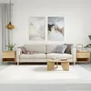 Image de vidaXL Tables basses 2 pcs chÃªne sonoma 50x46x50 cm bois d'ingÃ©nierie