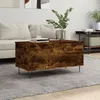 Image de Vidaxl Table Basse ChÃªne FumÃ© 90x44,5x45 Cm Bois D'ingÃ©nierie