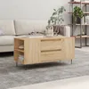 Image de Vidaxl Table Basse ChÃªne Sonoma 102x44,5x50 Cm Bois D'ingÃ©nierie