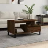 Image de vidaXL Table basse ChÃªne marron 90x49x45 cm Bois d'ingÃ©nierie