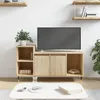 Image de vidaXL Meuble TV ChÃªne sonoma 100x35x55 cm Bois d'ingÃ©nierie