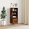 Image de vidaXL Buffet haut ChÃªne fumÃ© 40x36x110 cm Bois d'ingÃ©nierie