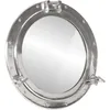 Image de vidaXL Miroir en forme de hublot mural Ã50 cm aluminium et verre