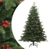Image de vidaXL Sapin de NoÃ«l artificiel avec pommes de pin et baies 210 cm
