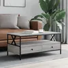 Image de vidaXL Table basse sonoma gris 100x51x45 cm bois d'ingÃ©nierie
