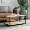Image de vidaXL Table basse chÃªne sonoma 90x49x40 cm bois d'ingÃ©nierie