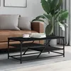 Image de vidaXL Table basse noir 100x49x40 cm bois d'ingÃ©nierie