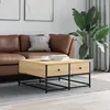 Image de vidaXL Table basse chÃªne sonoma 80x80x40 cm bois d'ingÃ©nierie