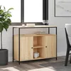 Image de vidaXL Buffet chÃªne sonoma 100x35x80 cm bois d'ingÃ©nierie