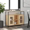 Image de vidaXL Buffet chÃªne sonoma 100x35x80 cm bois d'ingÃ©nierie