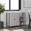 Image de vidaXL Buffet sonoma gris 100x33x75 cm bois d'ingÃ©nierie