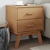 Image de vidaXL Table de chevet OLDEN marron bois de pin solide