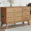 Image de vidaXL Armoire Ã  tiroirs OLDEN marron bois de pin solide