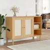 Image de vidaXL Buffet SENJA aspect rotin marron 112x40x80cm bois massif de pin
