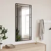Image de vidaXL Miroir mural noir 50x100 cm rectangulaire fer