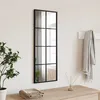 Image de vidaXL Miroir mural noir 30x80 cm rectangulaire fer