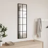 Image de vidaXL Miroir mural noir 30x100 cm rectangulaire fer
