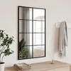 Image de vidaXL Miroir mural noir 50x80 cm rectangulaire fer
