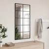 Image de vidaXL Miroir mural noir 50x100 cm rectangulaire fer